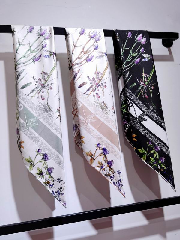 Dior silk ribbon 90X90cm E12 (14)
